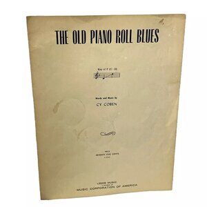 The Old Piano Roll Blues In F Piano Sheet Music 1949 Leeds Music Cy Coben